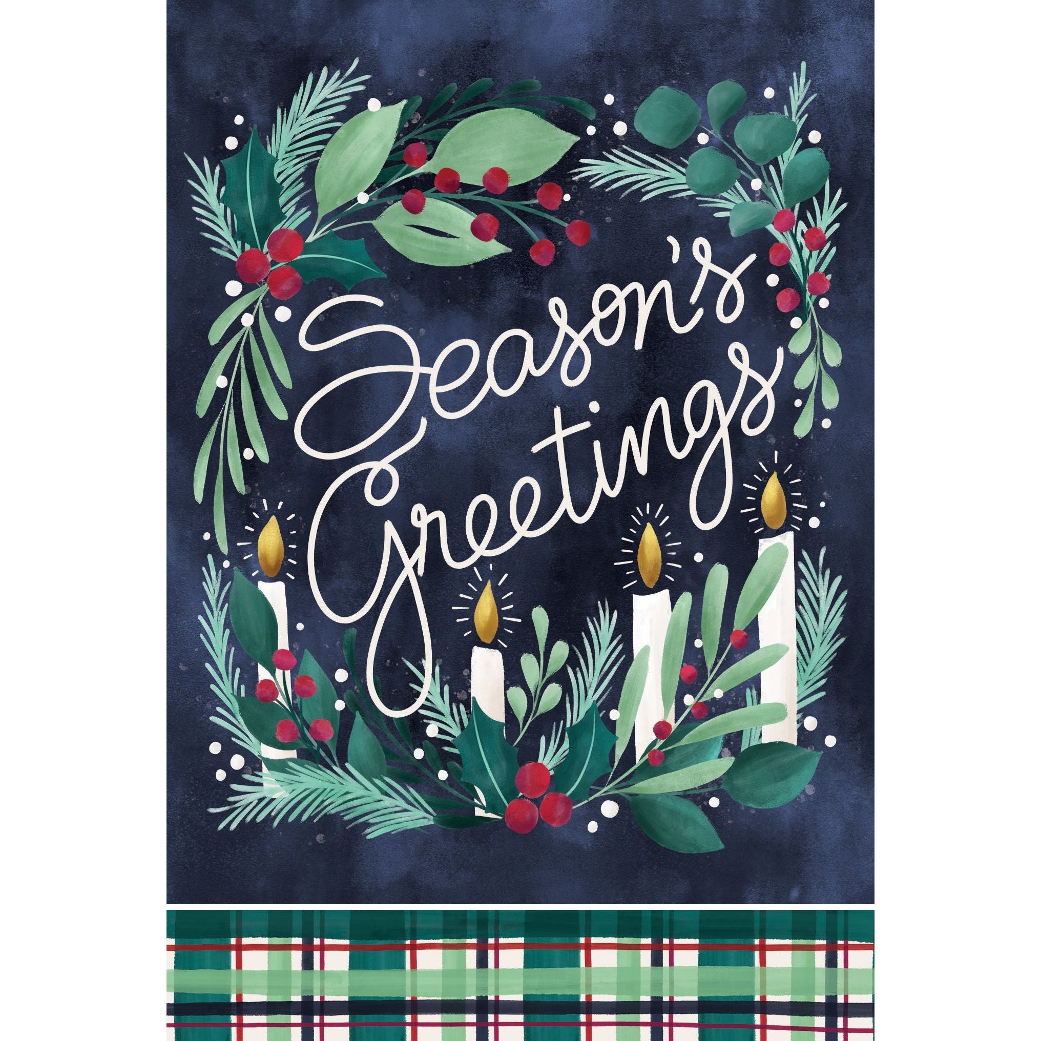 Season's Greetings Christmas Card - From us